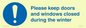 MV10504: Please keep doors and windows closed during the winter