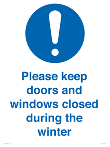 MV10504: Please keep doors and windows closed during the winter