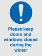MV10504: Please keep doors and windows closed during the winter