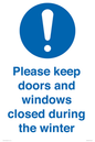 MV10504: Please keep doors and windows closed during the winter