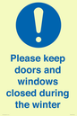 MV10504: Please keep doors and windows closed during the winter