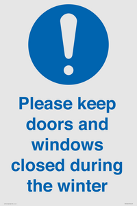MV10504: Please keep doors and windows closed during the winter