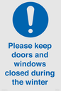 MV10504: Please keep doors and windows closed during the winter