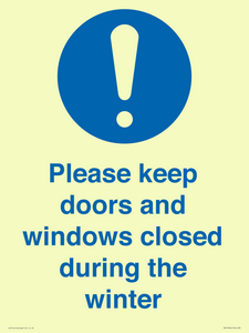 MV10504: Please keep doors and windows closed during the winter
