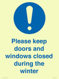 MV10504: Please keep doors and windows closed during the winter