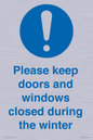 MV10504: Please keep doors and windows closed during the winter