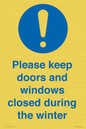 MV10504: Please keep doors and windows closed during the winter