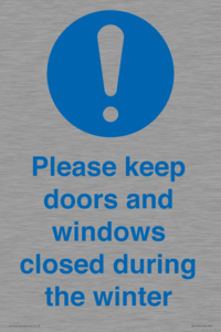 MV10504: Please keep doors and windows closed during the winter