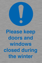 MV10504: Please keep doors and windows closed during the winter