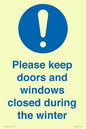 MV10504: Please keep doors and windows closed during the winter