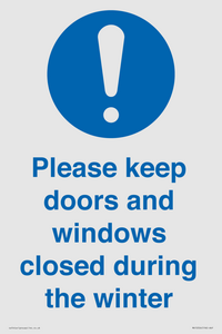 MV10504: Please keep doors and windows closed during the winter