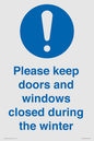 MV10504: Please keep doors and windows closed during the winter