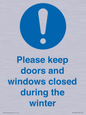 MV10504: Please keep doors and windows closed during the winter