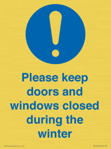 MV10504: Please keep doors and windows closed during the winter