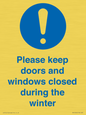 MV10504: Please keep doors and windows closed during the winter