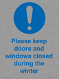 MV10504: Please keep doors and windows closed during the winter