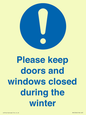 MV10504: Please keep doors and windows closed during the winter