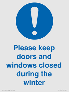 MV10504: Please keep doors and windows closed during the winter