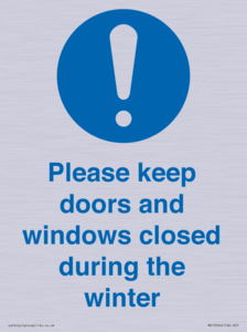 MV10504: Please keep doors and windows closed during the winter