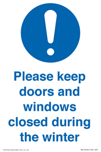 MV10504: Please keep doors and windows closed during the winter