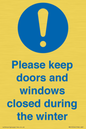 MV10504: Please keep doors and windows closed during the winter