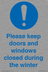 MV10504: Please keep doors and windows closed during the winter