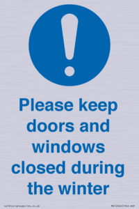MV10504: Please keep doors and windows closed during the winter