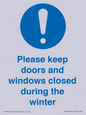 MV10504: Please keep doors and windows closed during the winter