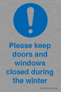MV10504: Please keep doors and windows closed during the winter