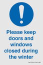 MV10504: Please keep doors and windows closed during the winter