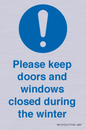 MV10504: Please keep doors and windows closed during the winter