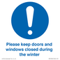 MV10504: Please keep doors and windows closed during the winter