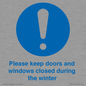 MV10504: Please keep doors and windows closed during the winter