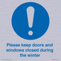 MV10504: Please keep doors and windows closed during the winter