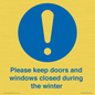 MV10504: Please keep doors and windows closed during the winter