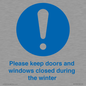 MV10504: Please keep doors and windows closed during the winter