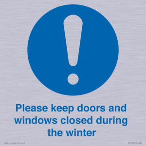 MV10504: Please keep doors and windows closed during the winter