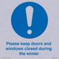 MV10504: Please keep doors and windows closed during the winter