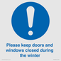 MV10504: Please keep doors and windows closed during the winter