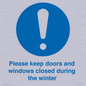 MV10504: Please keep doors and windows closed during the winter