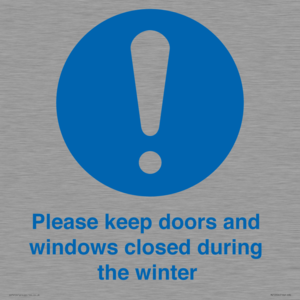 MV10504: Please keep doors and windows closed during the winter