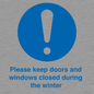 MV10504: Please keep doors and windows closed during the winter