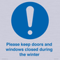 MV10504: Please keep doors and windows closed during the winter