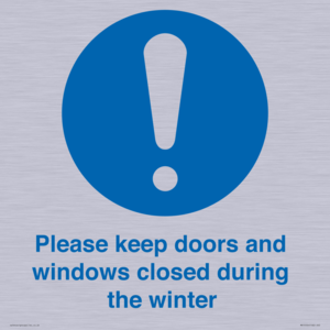 MV10504: Please keep doors and windows closed during the winter