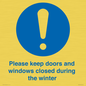 MV10504: Please keep doors and windows closed during the winter