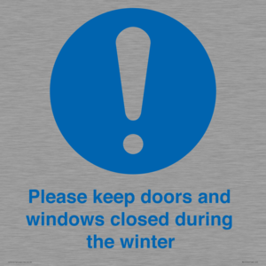 MV10504: Please keep doors and windows closed during the winter