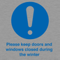 MV10504: Please keep doors and windows closed during the winter