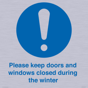 MV10504: Please keep doors and windows closed during the winter