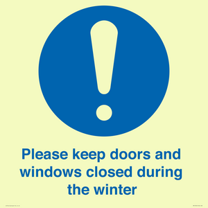 MV10504: Please keep doors and windows closed during the winter