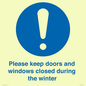 MV10504: Please keep doors and windows closed during the winter